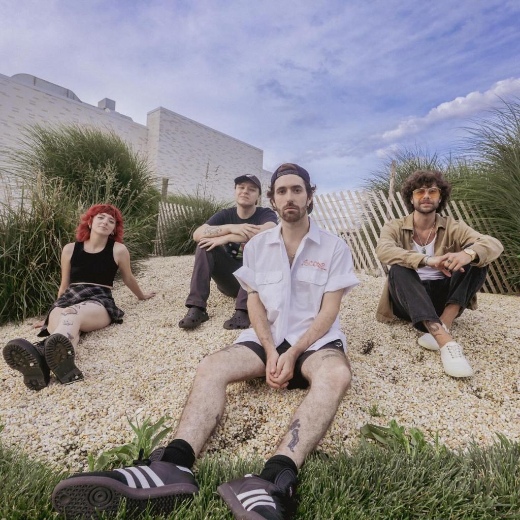 Carpool. Left to right: Torri (bass), Alec (drums), Stoph (vocals/guitar), Tommy (guitar)