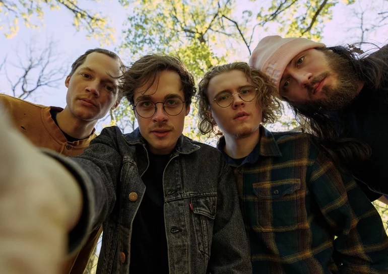 Excuse Me, Who Are You? Left to right: Hayden (Bass), Kyle (Vocals), James (Drums), Stu (Guitar)