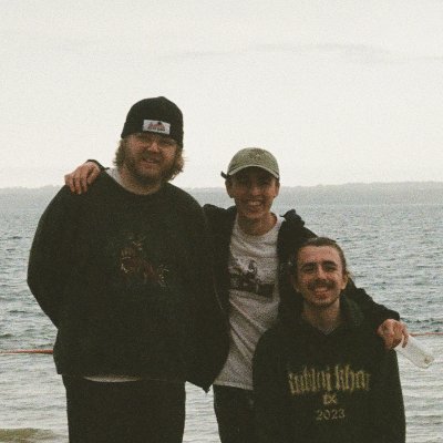 Aren't We Amphibians. Left to right: Joshua (Vocals/guitar), Brandon (Drums), Tyler (Bass)